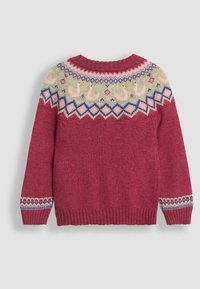 JoJo Maman Bébé SWAN FAIR ISLE REGULAR FIT - Cardigan - rose