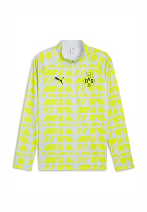 BORUSSIA DORTMUND AUFWÄRM MIT VIERTELLANGEM  - Fotbollströjor - silver mist yellow alert