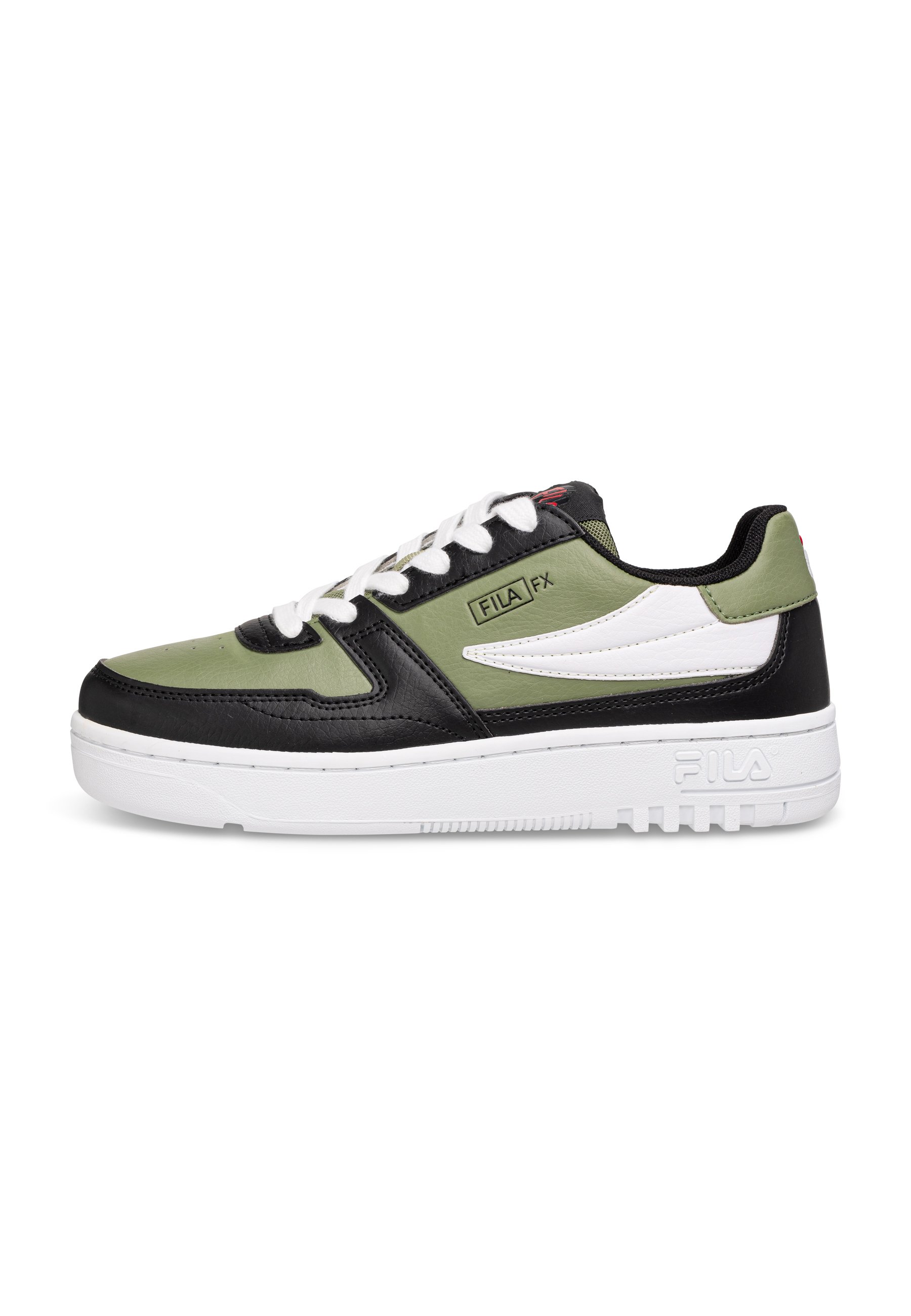 green and black filas