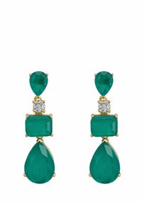 Latelita VALENTINA DROP COLOMBIAN EMERALD - Earrings - green