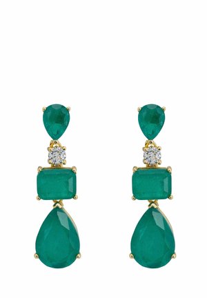 VALENTINA DROP COLOMBIAN EMERALD - Oorbellen - green
