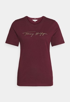 Tommy Hilfiger, T-shirt imprimé - bordeaux