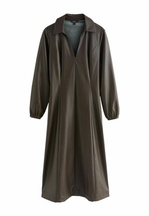 REGULAR FIT - Tričkové šaty - chocolate brown