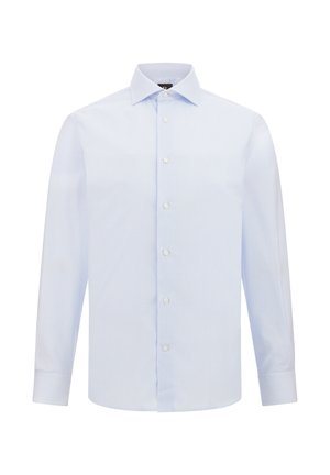 Boggi Milano STRIPED WINDSOR COLLAR REGULAR FIT MICRO STRIPED - Formal shirt - light blue