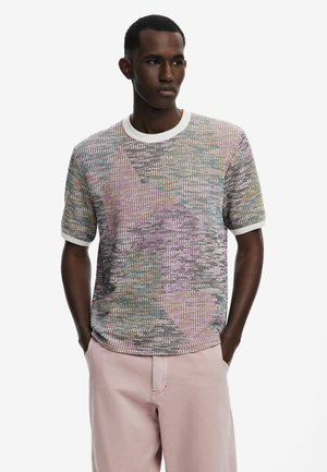Desigual HEATHERED SHORT-SLEEVE  - T-shirt con stampa - red