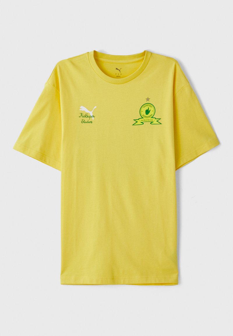 Puma T-shirt print geel