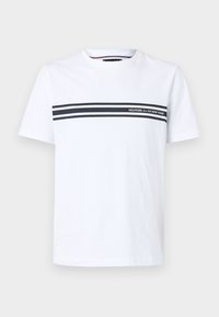 CENTRAL CHEST STRIPE TEE - T-shirts print - white