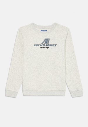 Jack & Jones Junior, JCOTIER PRINT CREW NECK - Sudadera - white melange