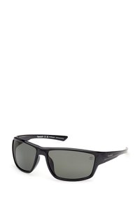 Timberland INIETTATO - Gafas de sol - nero lucido verde scuro