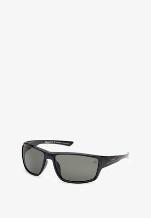 Timberland INIETTATO - Gafas de sol - nero lucido verde scuro