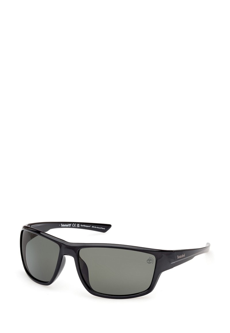 Timberland INIETTATO - Gafas de sol - nero lucido verde scuro
