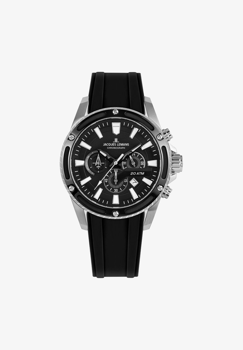 Jacques Lemans LIVERPOOL - Chronografinis laikrodis - rubber black