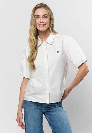 Blúzka so zapínaním na gombíky - white
