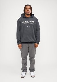 Jack & Jones JJALVIS HOOD 2 PACK - Sweatshirt - navy/black