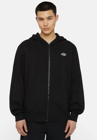 Dickies - SUMMERDALE THROUGH - Sweater met rits - black Miniatuurafbeelding 1