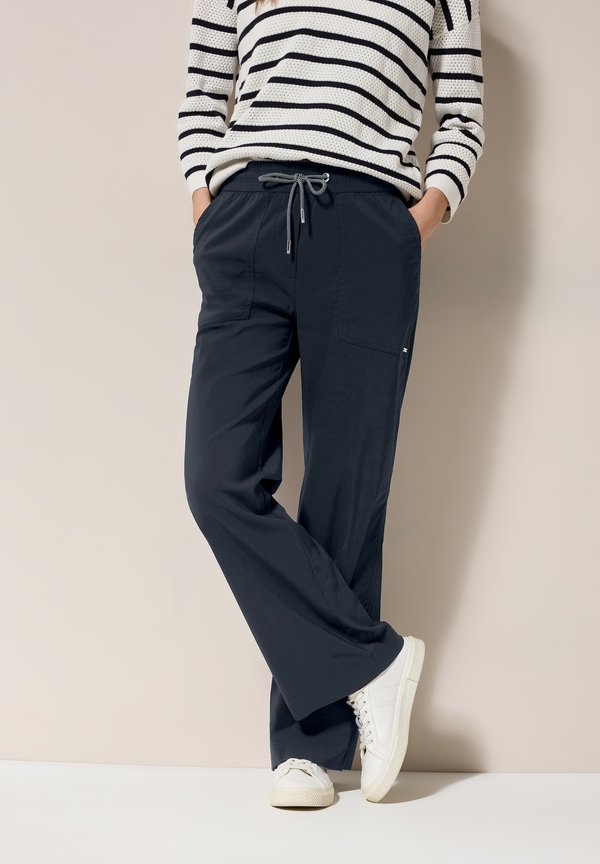 WIDE - Stoffhose - blau