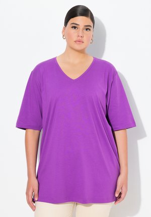 PLUS SIZE V-NECK TEE  - T-Shirt basic - classic purple
