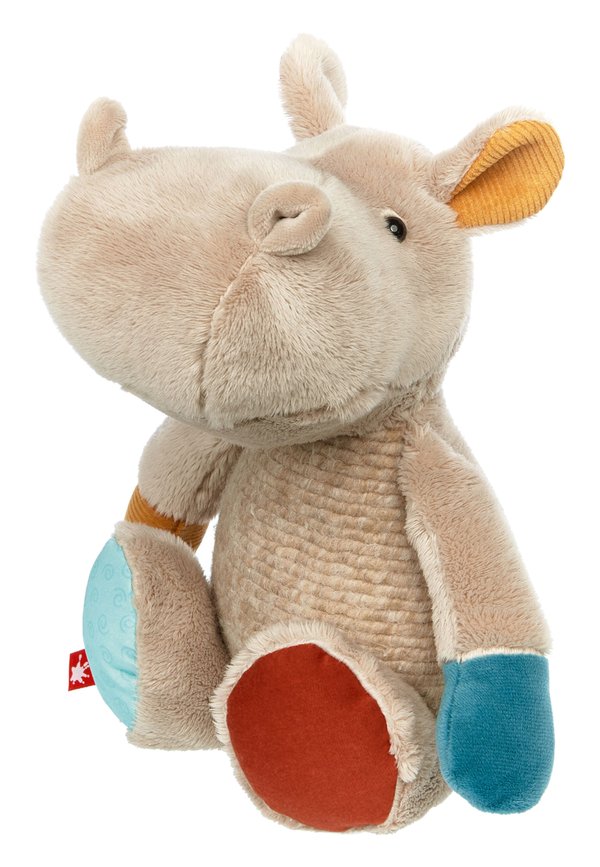 NILPFERD PATCHWORK SWEETY - Kuscheltier - grau mehrfarbig