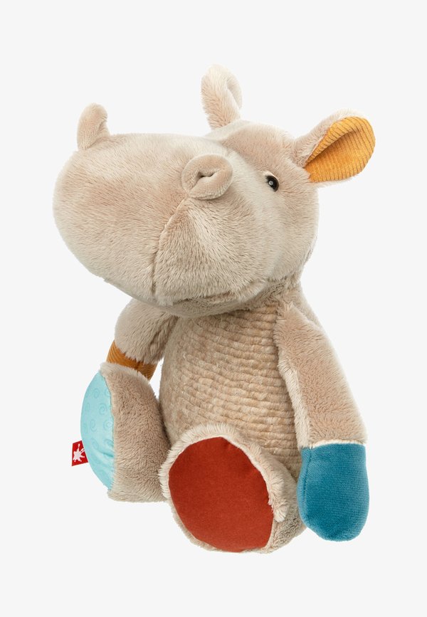 NILPFERD PATCHWORK SWEETY - Kuscheltier - grau mehrfarbig