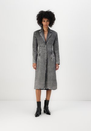 COAT - Classic coat - black denim