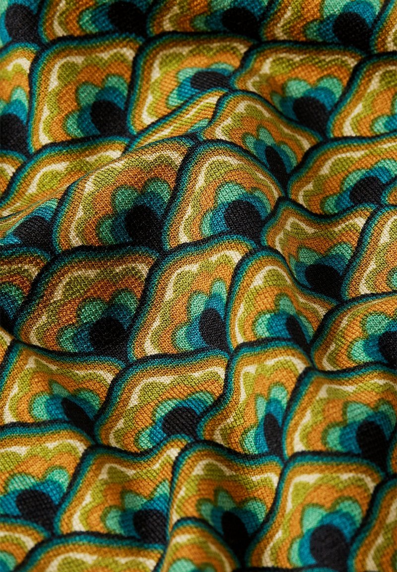 Chemisier Vert Et Bleu Pervenche à Pois Sweet Pea - Taille M - Occasion TBEG