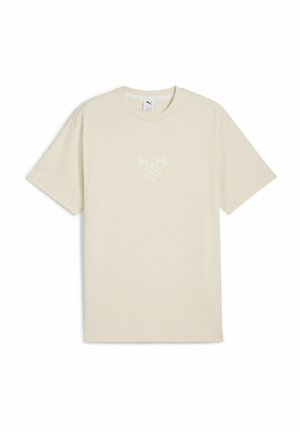 Puma PORSCHE LEGACY LIFESTYLE GRAPHIC  - Marškinėliai su spaudiniu - alpine snow