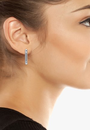 GEOMETRIC RECTANGLE HOOP 3-PIECE PACK - Earrings - open white