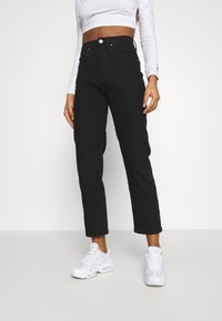 Cotton On STRETCH - Calças de ganga de perna direita - black