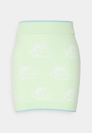 Fiorucci INTARSIA ANGELS SKIRT - Ozko oprijeto krilo - green