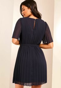 Lipsy REGULAR FIT - FLORAL PLEATED MINI  - Denné šaty - navy