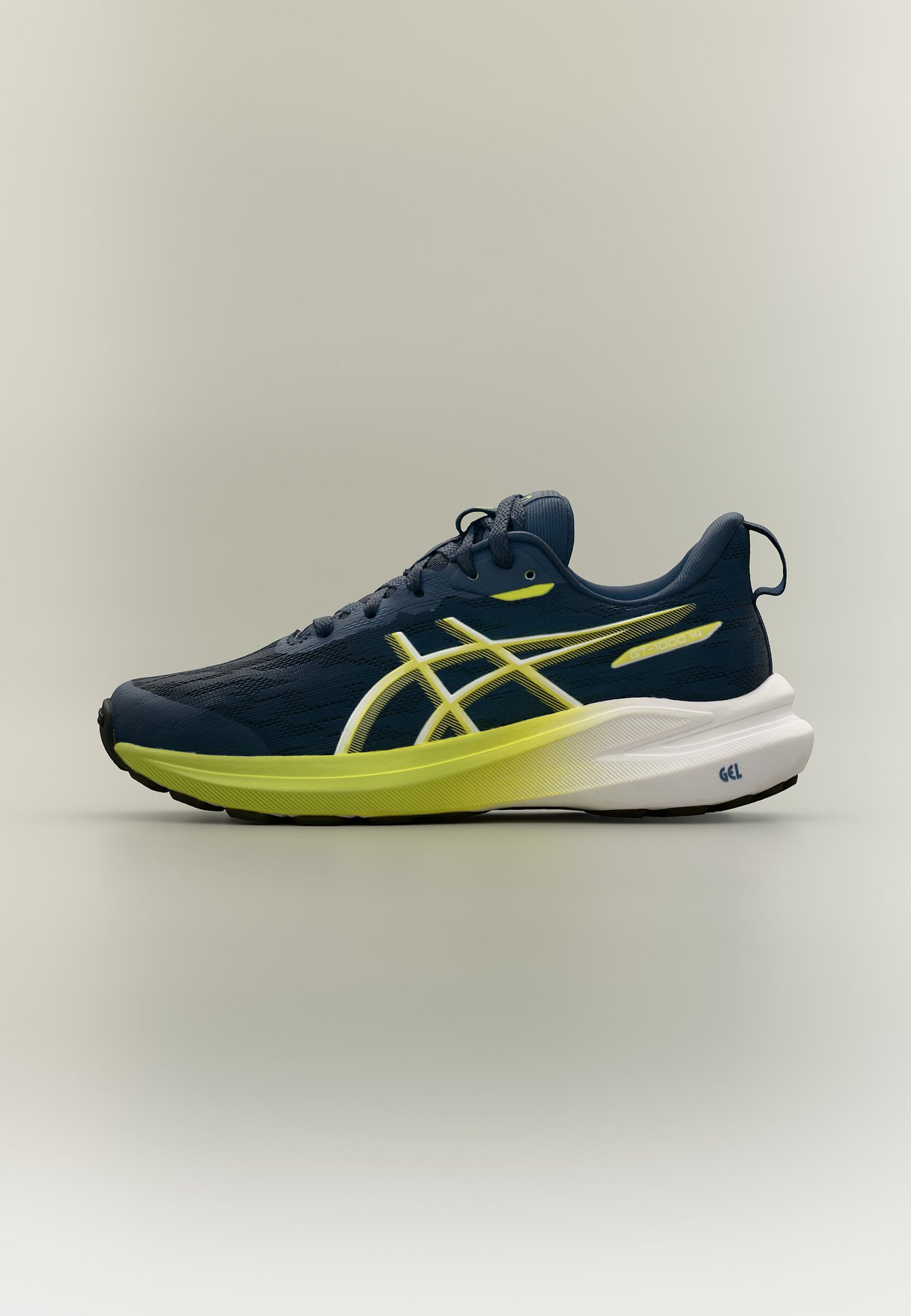 ASICS GT 1000 14 UNISEX - Road running shoes - independence blue/neon lime