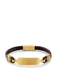 LUCLEON NOMEN - Armbånd - brown and gold coloured