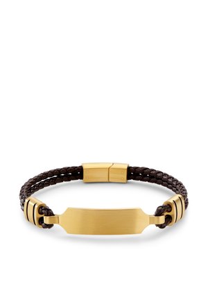 LUCLEON NOMEN - Armband - brown and gold coloured