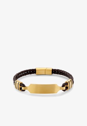 LUCLEON NOMEN - Armbånd - brown and gold coloured