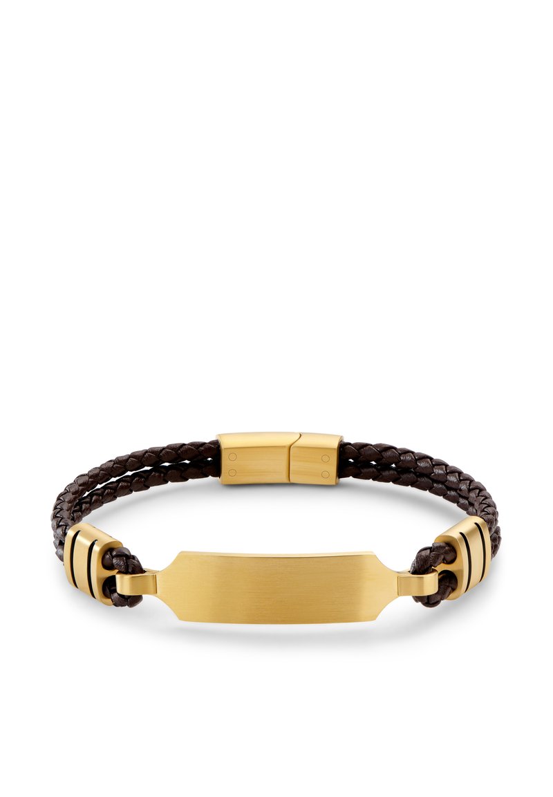 LUCLEON NOMEN - Armbånd - brown and gold coloured