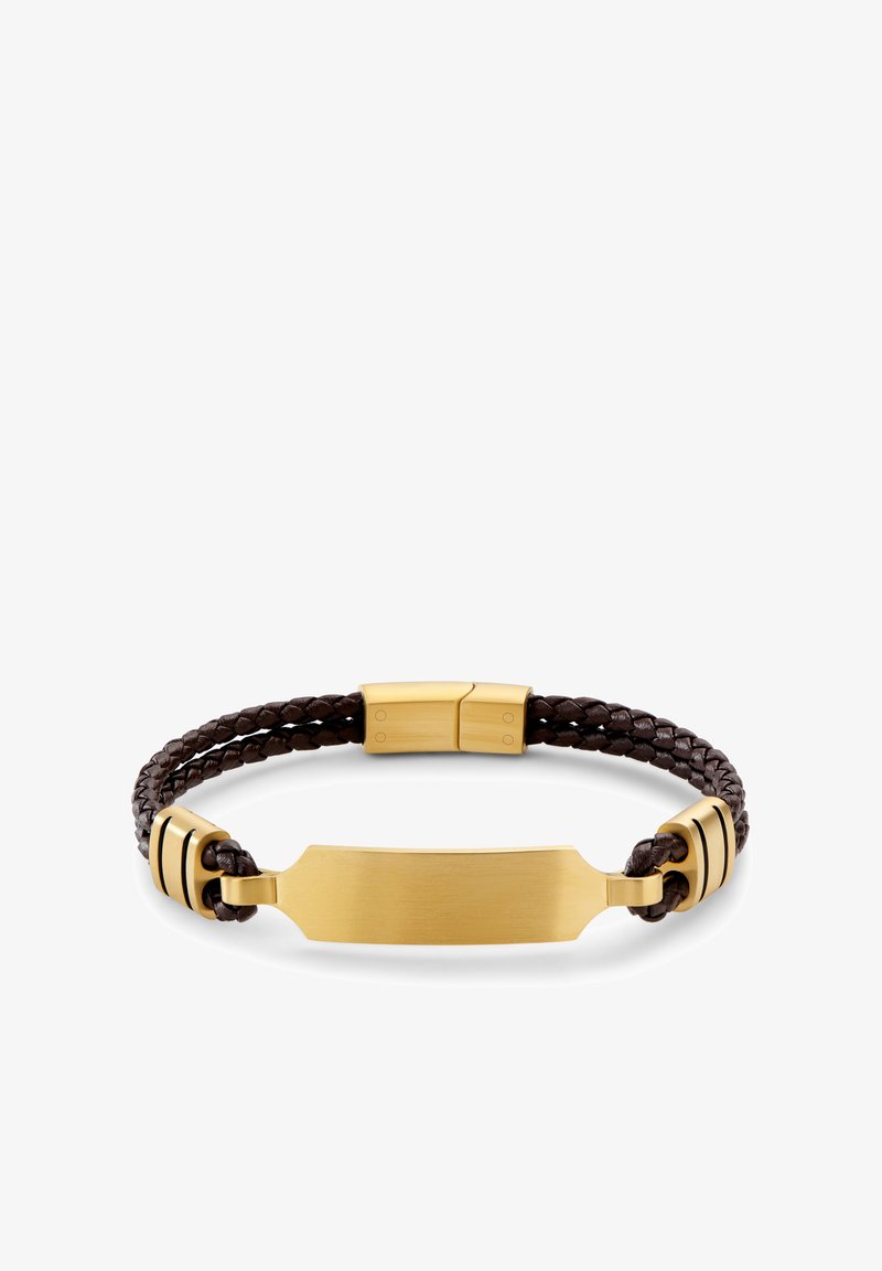 LUCLEON NOMEN - Armbånd - brown and gold coloured