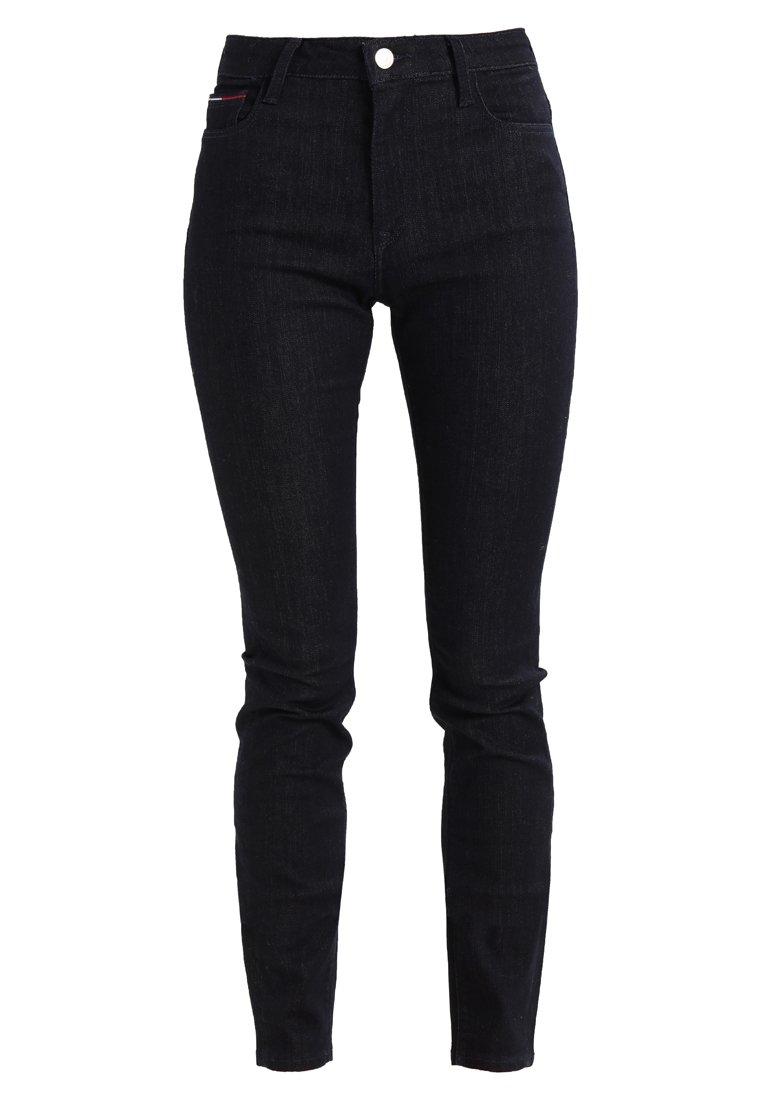 Tommy Jeans HIGH RISE SANTANA - Jeans Skinny Fit - black denim -  Zalando.co.uk