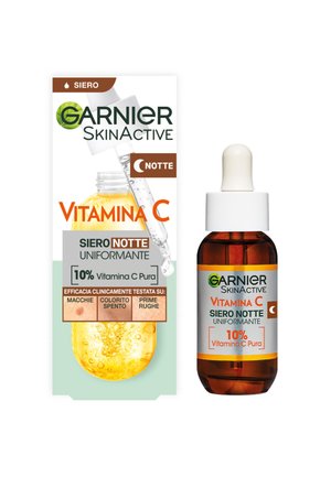 Garnier SKINACTIVE SIERO NOTTE VITAMINA C UNIFORMANTE 10% VITAMINA C PURA, 30ML - Sérum