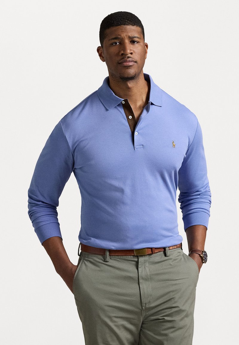 Polo Ralph Lauren Big & Tall SOFT COTTON LONG-SLEEVE POLO SHIRT - Polo krekls - campus blue