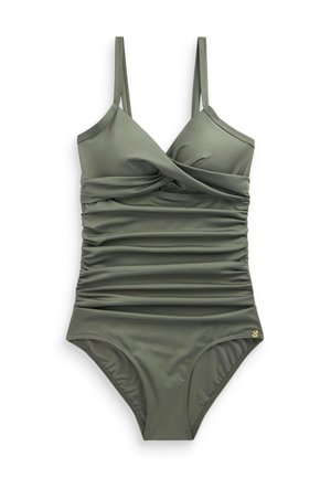 BRIGHT FLORAL SHAPE ENHANCING - Badedragt - khaki green