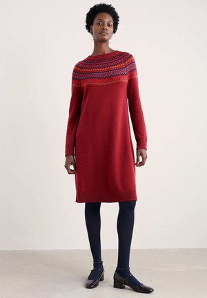 BIRD RING - Strikkjoler - red modernist jam multi