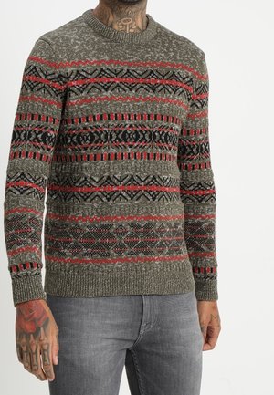 Strickpullover - dark green