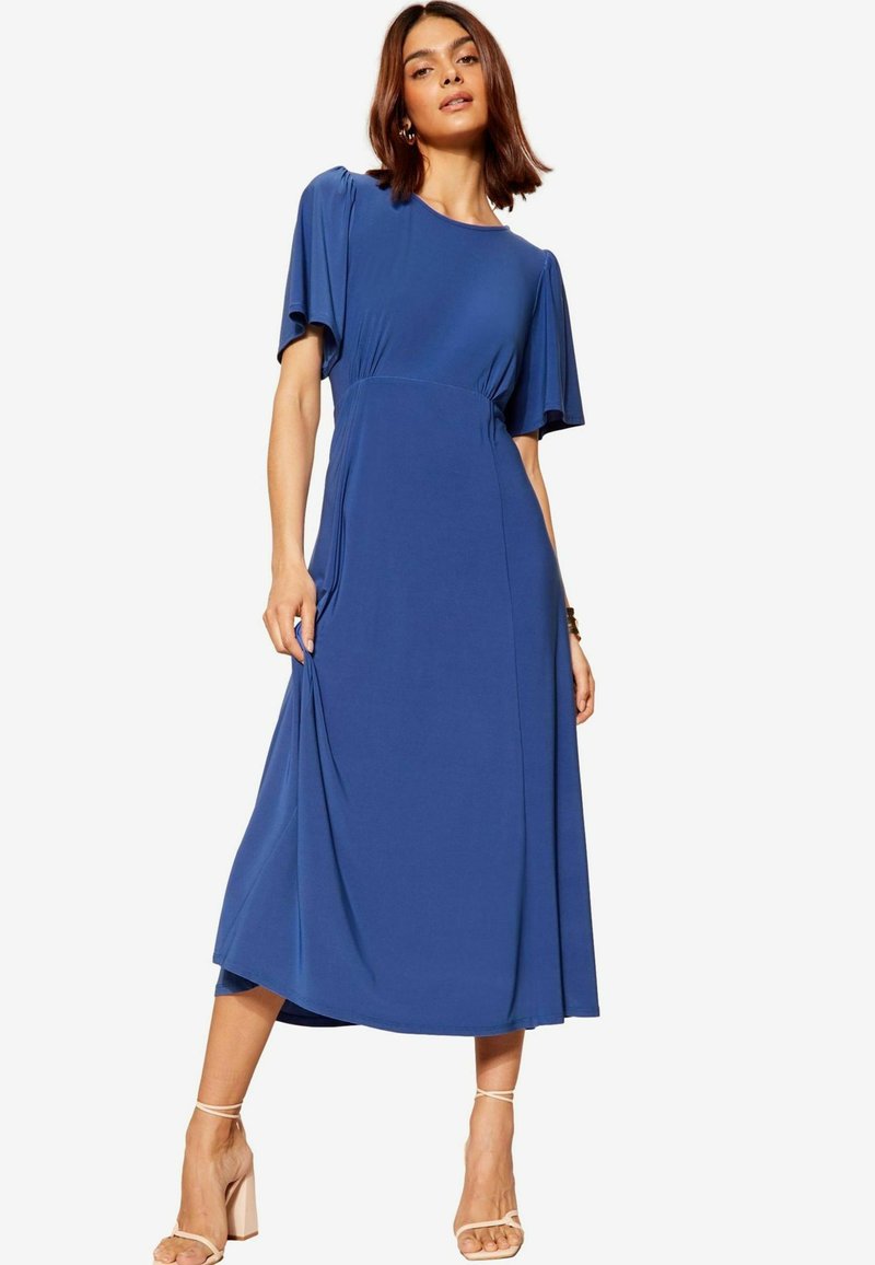 Friends Like These FLUTTER SLEEVE ROUND NECK MIDI - REGULAR FIT - Rochie din jerseu - colbalt blue