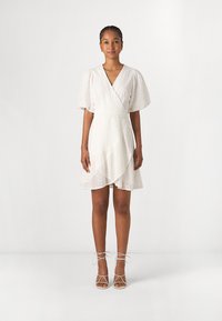 YAS YASVILMA WRAP DRESS - Dnevna obleka - star white