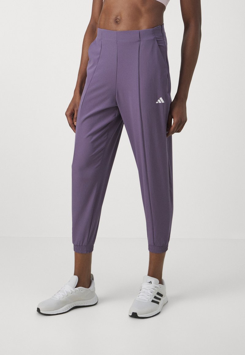 adidas Performance AEROREADY ESSENTIALS MINIMAL BRANDING WOVEN - Treningo apatinė dalis - shadow violet