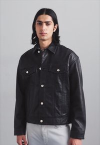 Won Hundred EZRA - Δερμάτινο μπουφάν - washed black