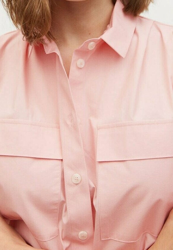 mango pink shirt dress Mango Shirt dress - mottled pink