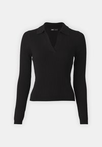 ONLKAYA POLO V-NECK  - Džemper - black