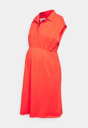Esprit Maternity DRESS NURSING SHORT SLEEVE - Košilové šaty - red