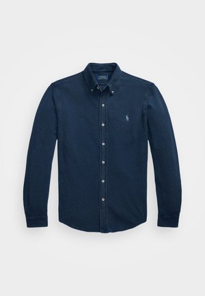 Polo Ralph Lauren INDIGO DYED MESH KNIT SHIRT - Button down-skjorte - dark indigo